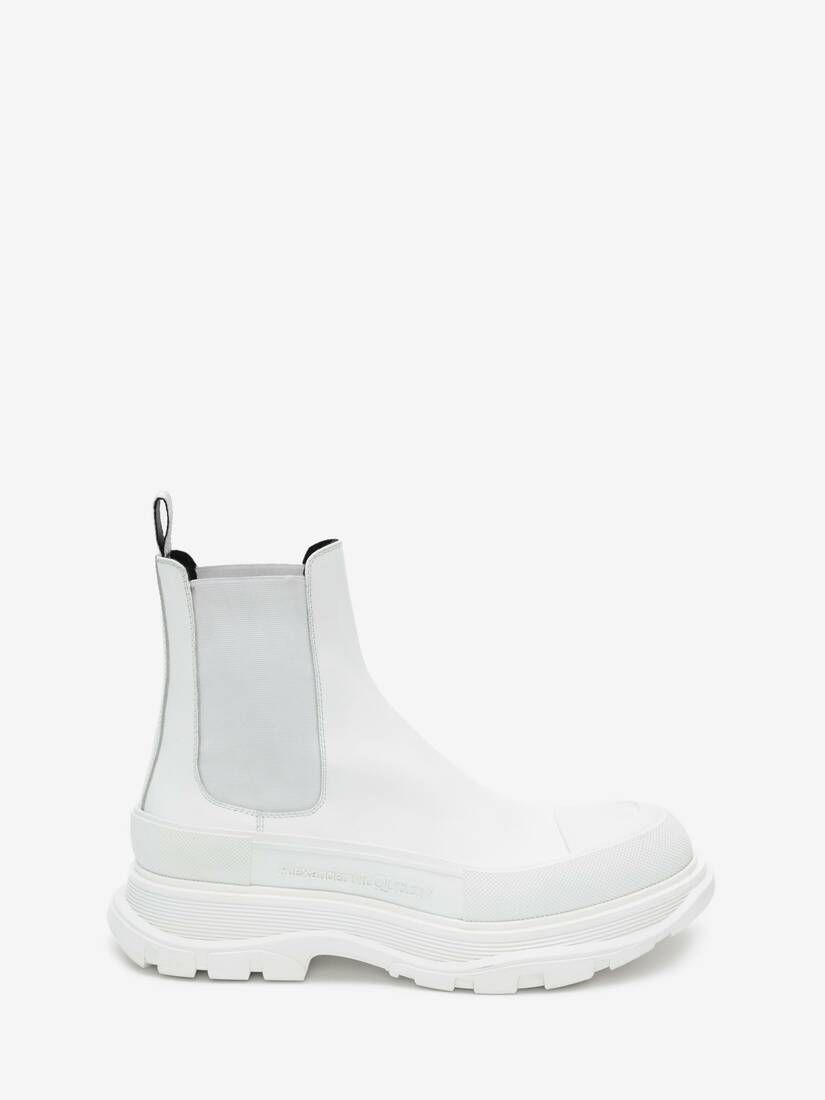 Botas Alexander McQueen Tread Slick Hombre - Blancos/Plateados - Mexico 241-RUZYML